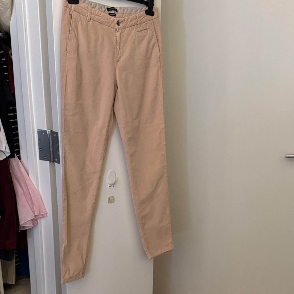 Corduroy Powder pink Straight-Leg Pants
